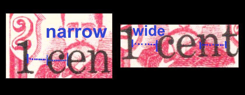 one cent cancels