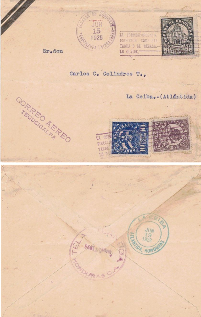 1928 airmail cover