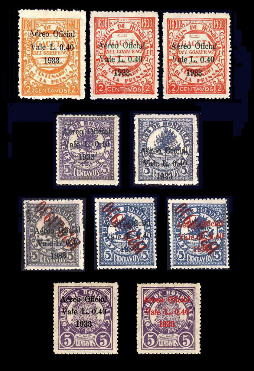 40c airmail surcharges
