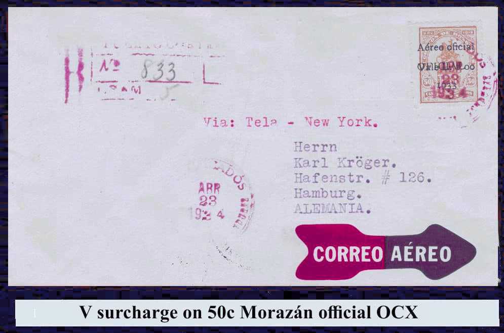 1 lempira surcharge cover